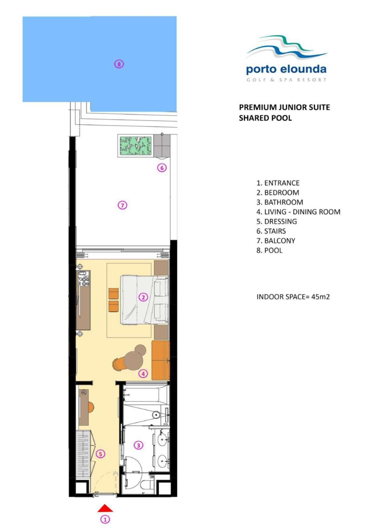 Premium Junior Suite met Gedeeld Zwembad