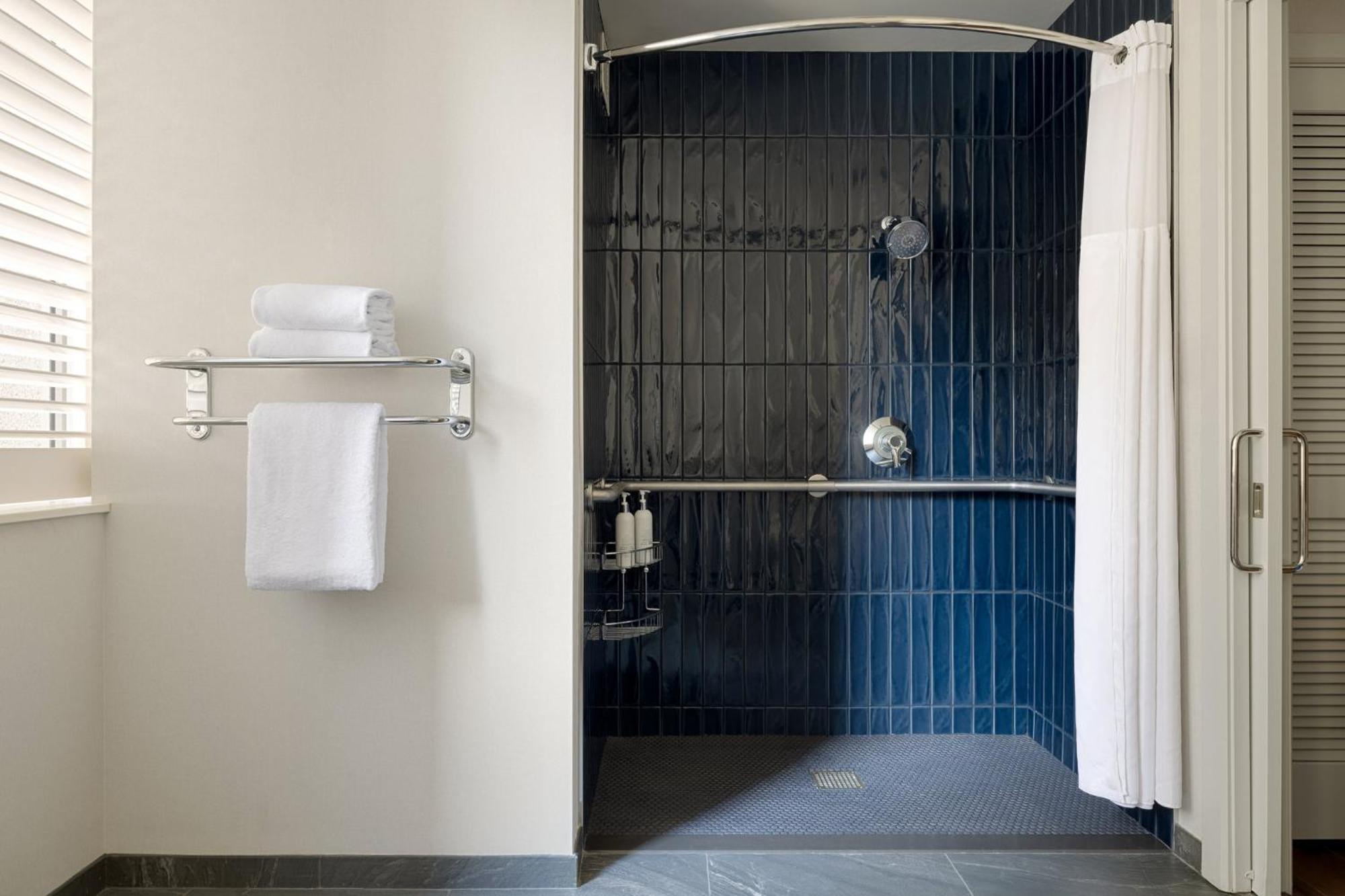 King Room Mobility Accessible Tub Roll Shower