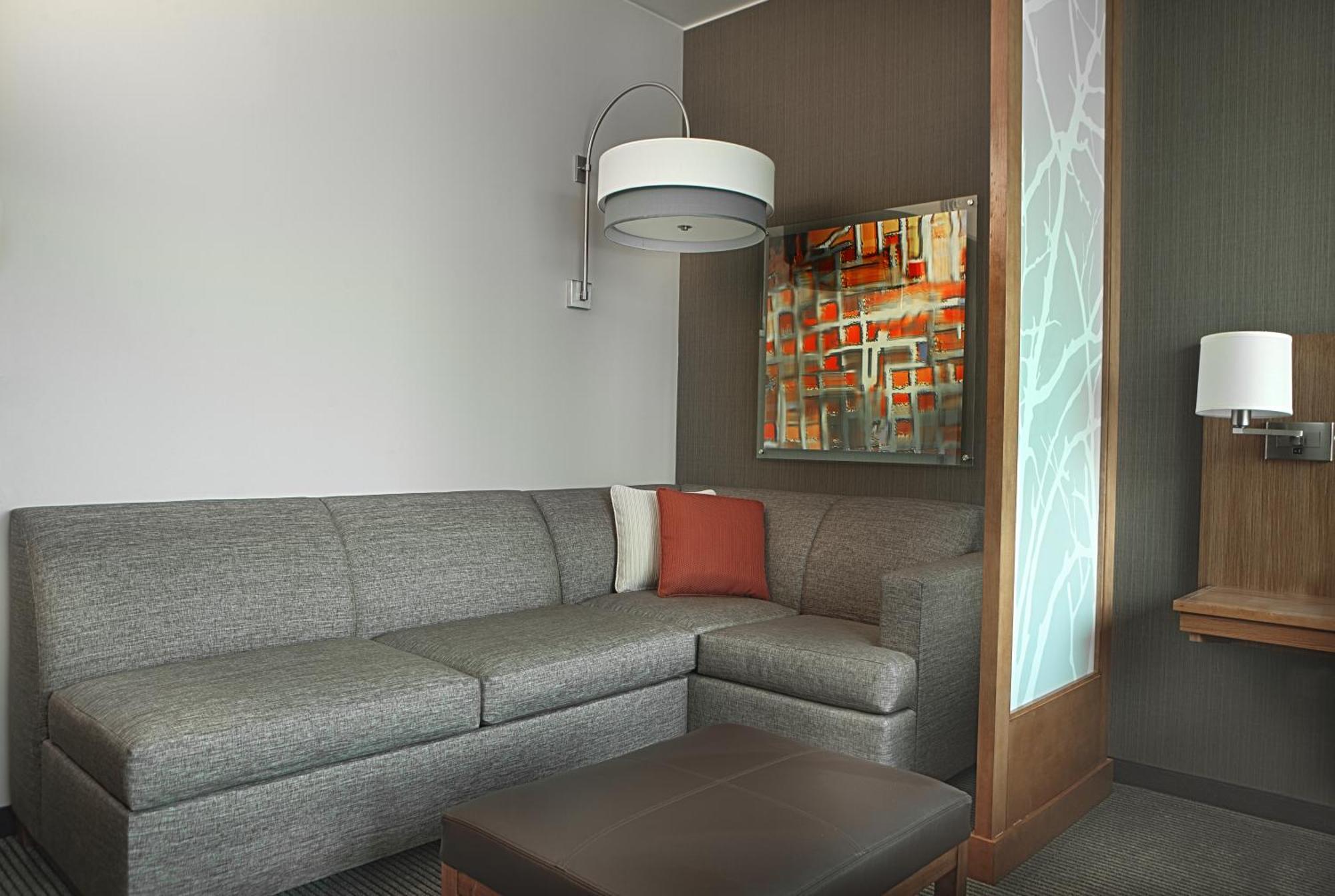 Suite con cama extragrande, sofá cama y vistas