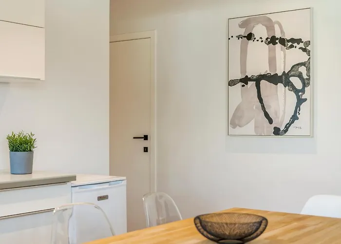 Modern, Mooi En Stijlvol App Vlakbij Winkelstraat