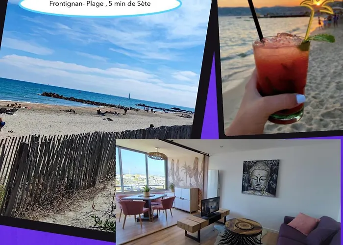 La Perle Bleue, 100 m de la plage, parking, wifi