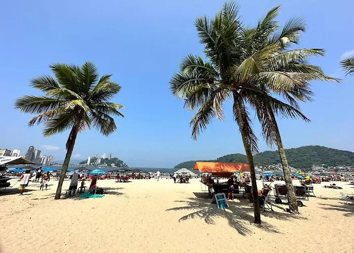 Apto 50m da praia Gonzaguinha São Vicente Edifício Estrela do Mar