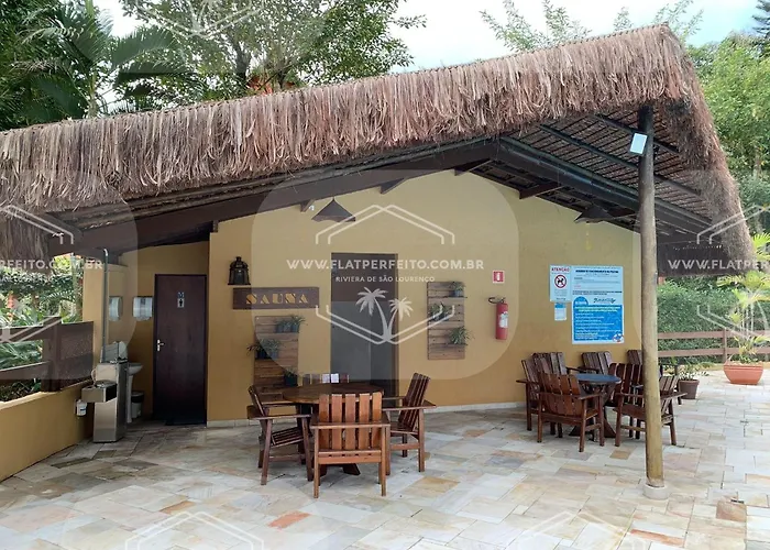 Flat Perfeito Flat Amarilis em Riviera São Lourenço com café da manhã e enxoval completo toalhas praia e piscina com trocas