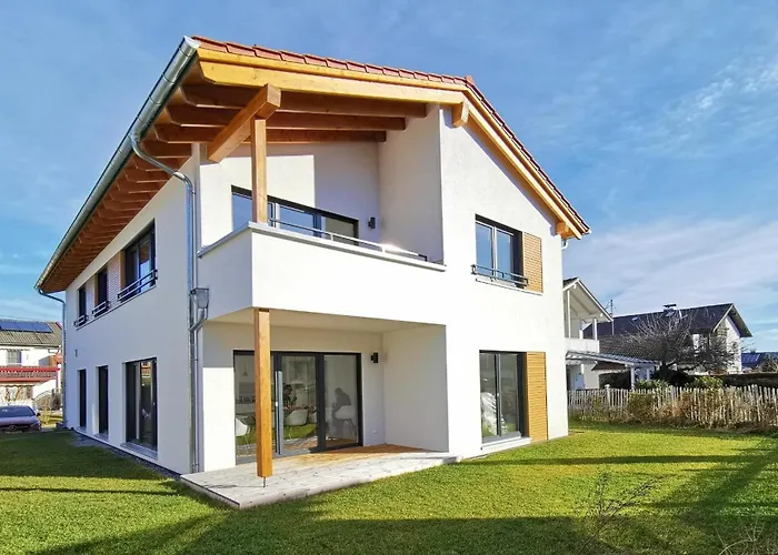 Chalethaus-Chiemsee - Luxus 120qm Panorama-Chaletwohnung am Chiemsee - Neubau