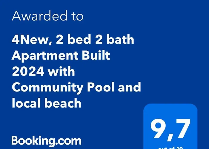 4New, 2 Bed 2 Bath Apartment Built 2024 With Community Pool And Local Beach