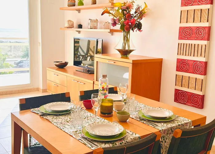 .Apartamento 1a linea de playa + piscina + parking DAIMUS