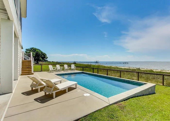 Luxury Beachfront Living! Epic Ocean Springs Home
