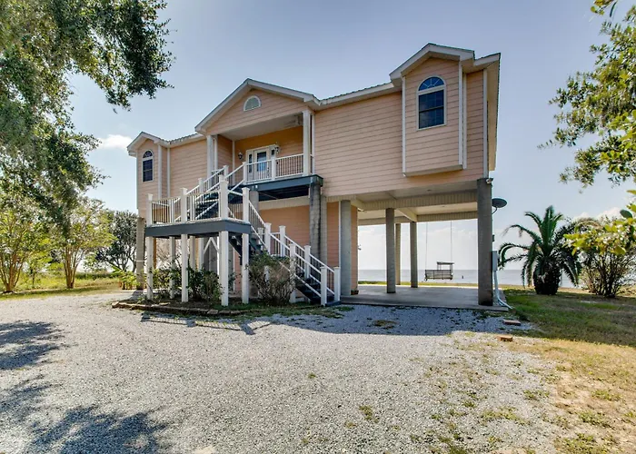 Private Beach & Views! Stilted Ocean Springs Home