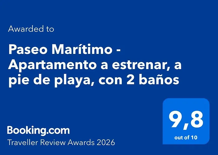 Paseo Marítimo - Apartamento a estrenar, a pie de playa, con 2 baños