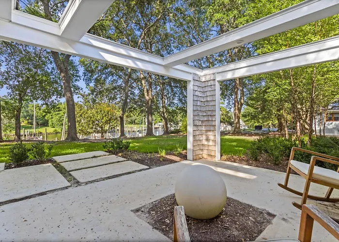 Live Oaks & Marina Views! Ocean Springs Home