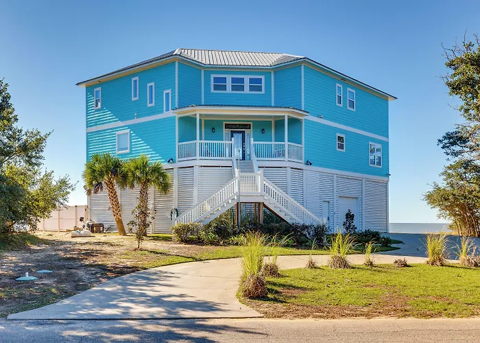 Ocean Springs 'Magnolia Beach House' On Pvt Beach!