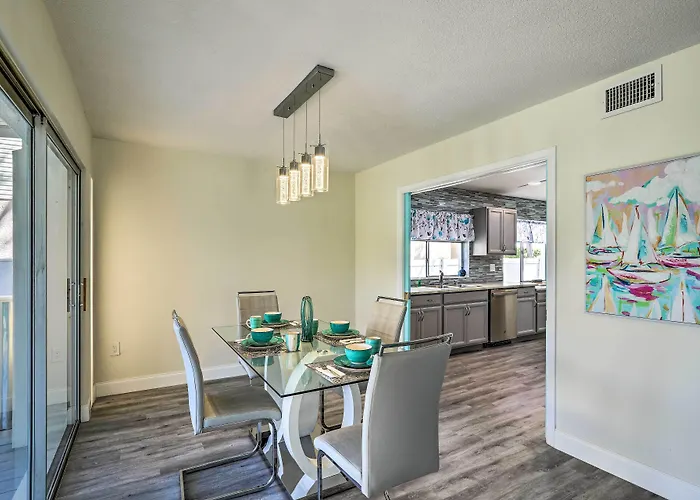 Tropical Waterfront Home: Central Location!