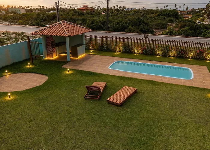 Village com piscina, lagoa e praia a 1 km